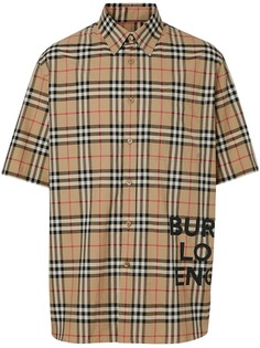Burberry рубашка оверсайз в клетку Vintage Check