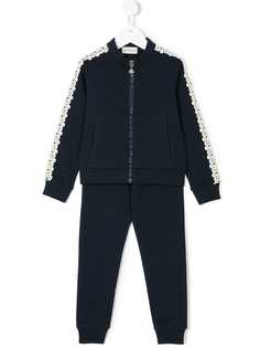 Moncler Kids спортивный костюм с кружевной отделкой