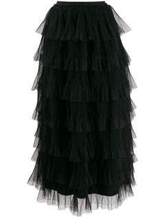 Red Valentino юбка с оборками из тюля