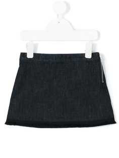 Moncler Enfant джинсовая юбка с вышитым логотипом