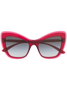 Dolce & Gabbana Eyewear солнцезащитные очки в массивной оправе кошачий глаз