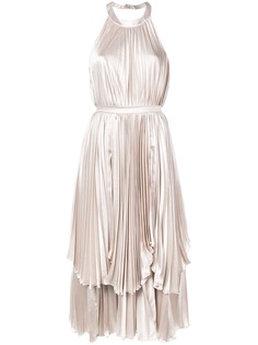Parlor плиссированное платье с вырезом-петлей халтер