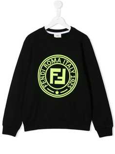 Fendi Kids свитер с логотипом