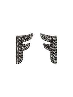 Fendi серьги Flying F
