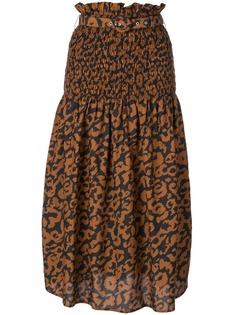 Nicholas юбка с леопардовым принтом