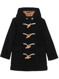 Burberry Kids дафлкот с капюшоном