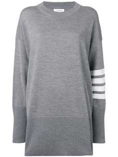 Thom Browne пуловер оверсайз с полосками 4-Bar
