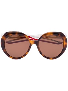 Balenciaga Eyewear солнцезащитные очки черепаховой расцветки