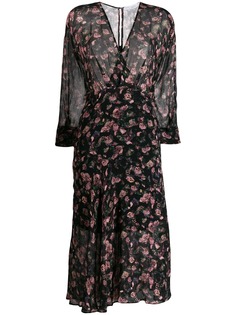 Iro расклешенное платье миди с цветочным принтом
