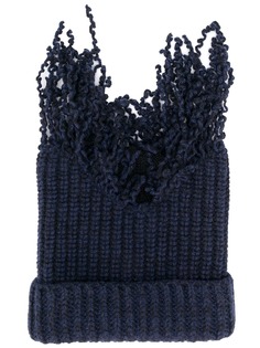 Marni шапка с бахромой