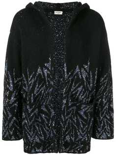 Saint Laurent трикотажная толстовка с капюшоном