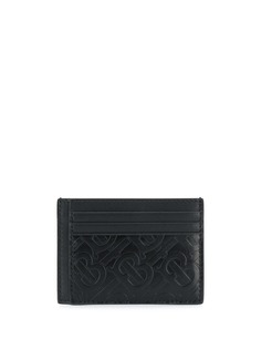 Burberry картхолдер с тисненой монограммой
