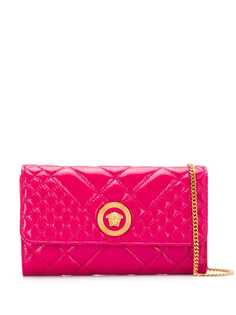 Versace стеганый клатч с декором Medusa