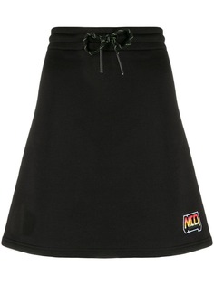 McQ Alexander McQueen юбка А-силуэта с полосками