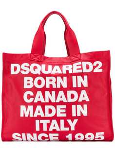 Dsquared2 объемная сумка-тоут с логотипом