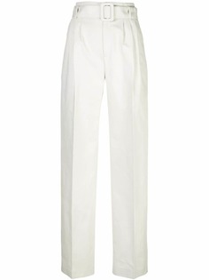 Off-White брюки прямого кроя с поясом