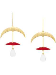 Eshvi серьги с подвеской-полумесяцем