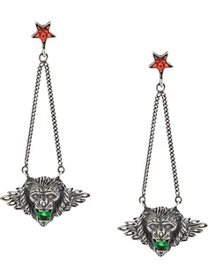 Iosselliani Leo Head Puro earrings