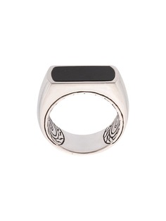 John Hardy Silver and Onyx Classic Chain Ring