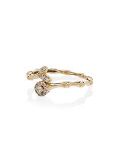 Rosa De La Cruz золотое кольцо с бриллиантами