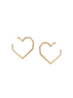 Aliita золотые серьги в форме сердца