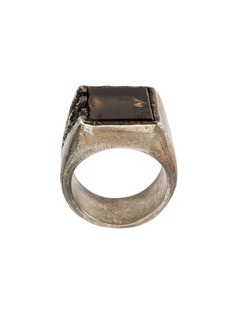 Tobias Wistisen коктейльное кольцо с кварцем квадратной формы