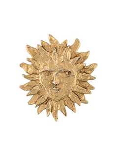 Yves Saint Laurent Pre-Owned брошь Sun Lion 1980-х годов