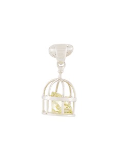 E.M. caged crystal earring