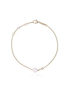 Rosa De La Cruz 18kt yellow gold pearl and diamond bracelet
