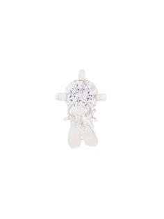 E.M. crystal stud fly earring