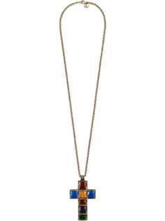 Gucci колье с крупным кулоном-крестом