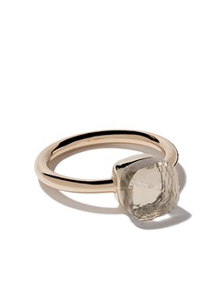 Pomellato кольцо Nudo из розового и белого золота с топазом