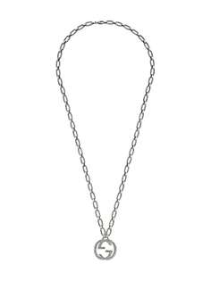 Gucci колье с подвеской Interlocking G