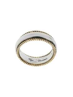 Ugo Cacciatori кольцо с плетеными ободками с обеих сторон