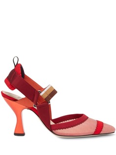 Fendi туфли Colibri с ремешком на пятке