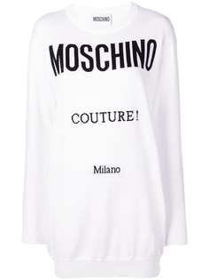 Moschino платье с принтом логотипа