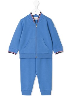 Moncler Kids спортивный костюм с полосатой отделкой