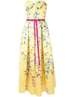 Marchesa Notte платье миди Mikado