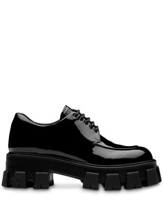 Prada туфли дерби на платформе
