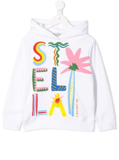 Stella McCartney Kids толстовка с капюшоном и принтом логотипа