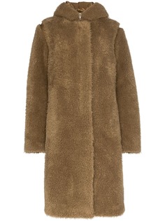 Helmut Lang двухслойная парка с искусственным мехом