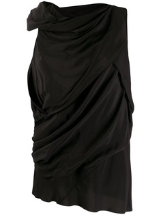 Rick Owens блузка с драпировкой