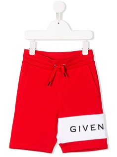 Givenchy Kids шорты с контрастным логотипом