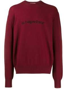 Givenchy джемпер с вышитым логотипом