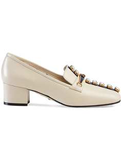 Gucci туфли-лодочки с декором из кристаллов