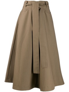 MSGM юбка с завышенной талией и поясом
