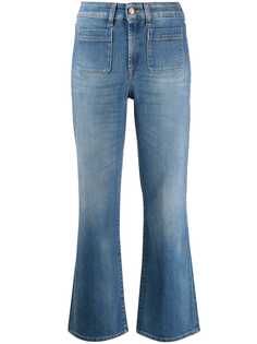 7 For All Mankind расклешенные джинсы средней посадки