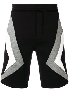 Neil Barrett спортивные брюки панельного дизайна