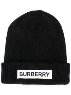 Burberry Kids шапка бини с нашивкой-логотипом