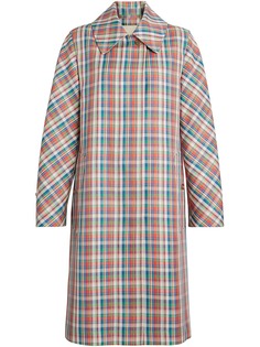 Burberry пальто в микро-клетку